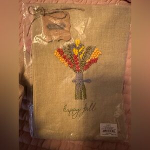 Mud Pie Happy Fall French Knot Towel